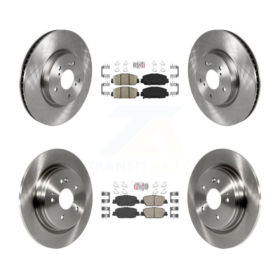Front Rear Ceramic Pads And Disc Brake Rotors Kit For Honda CR-V K8A-102304
