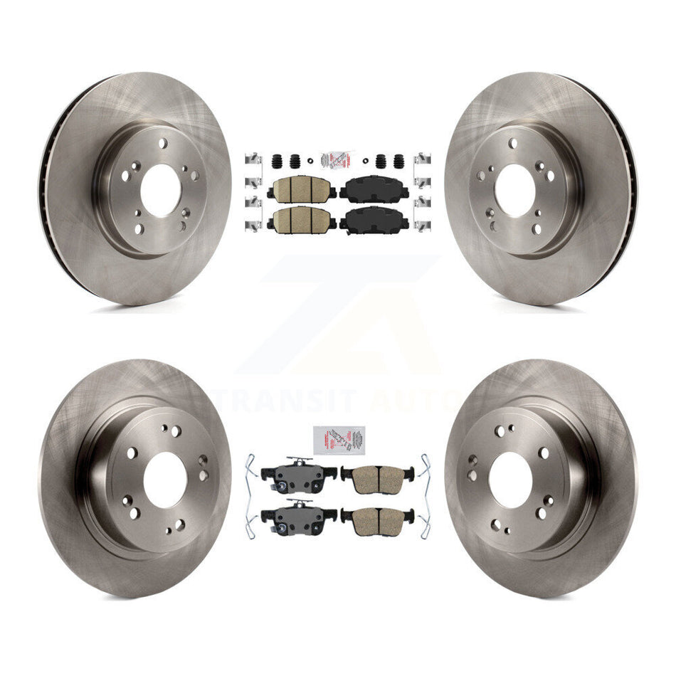 Front Rear Ceramic Pads And Disc Brake Rotors Kit For Honda Accord K8A-102305