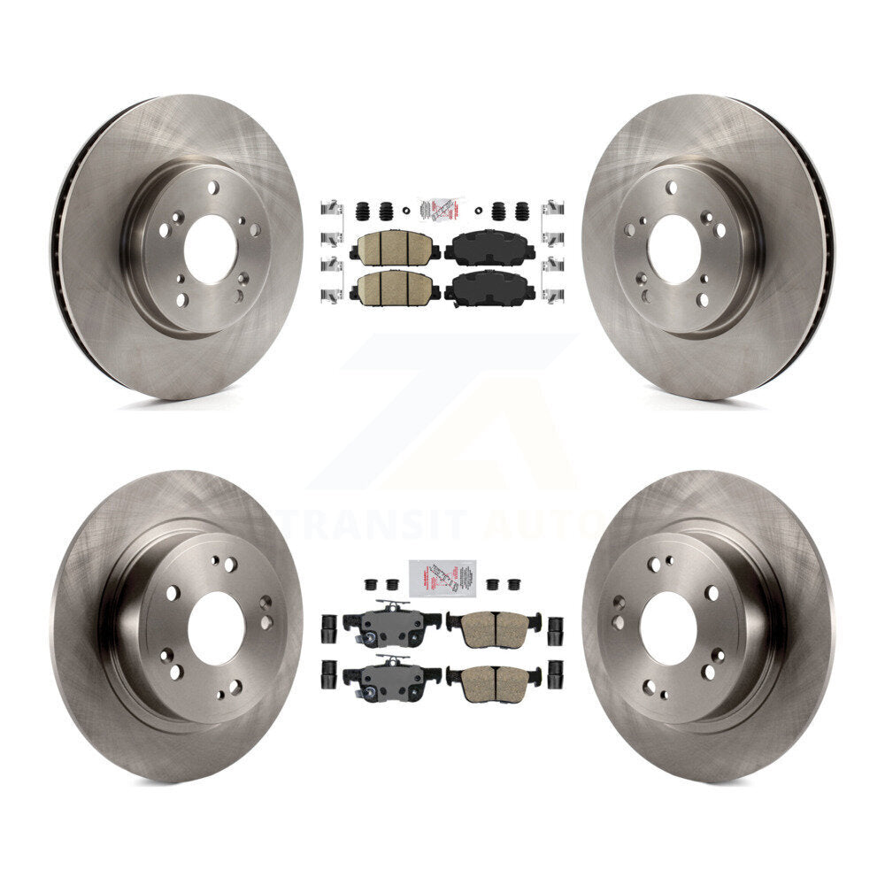 Front Rear Ceramic Pads And Disc Brake Rotors Kit For Honda Accord K8A-102306