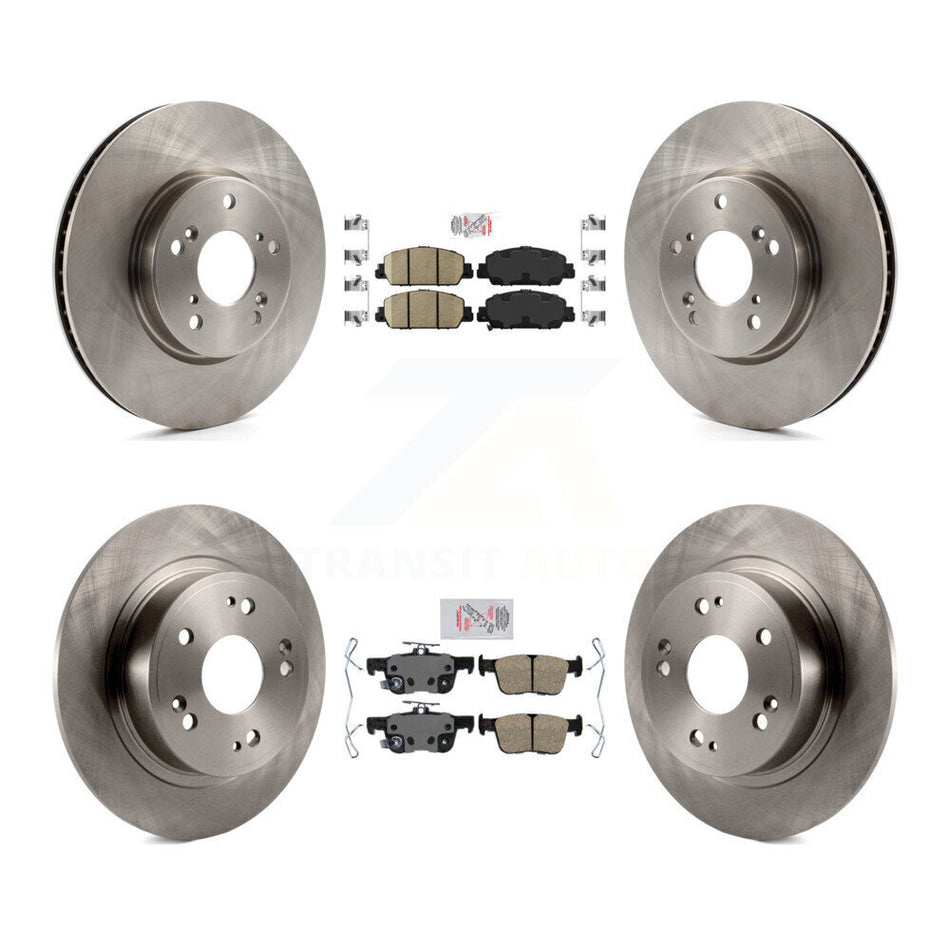 Front Rear Ceramic Pads And Disc Brake Rotors Kit For Honda Accord K8A-102307