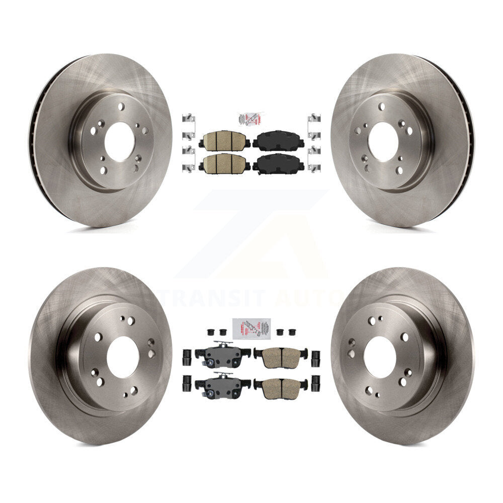 Front Rear Ceramic Pads And Disc Brake Rotors Kit For Honda Accord K8A-102308