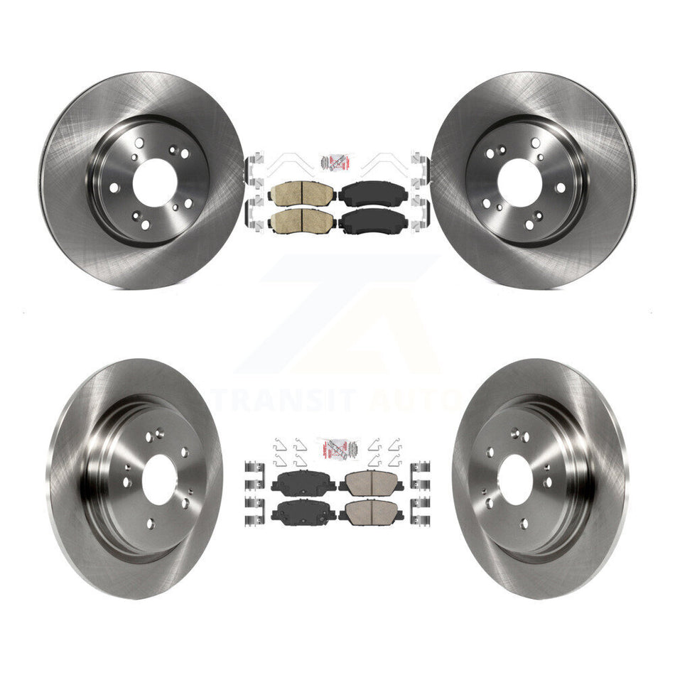 Front Rear Ceramic Pads And Disc Brake Rotors Kit For Honda CR-V K8A-102314