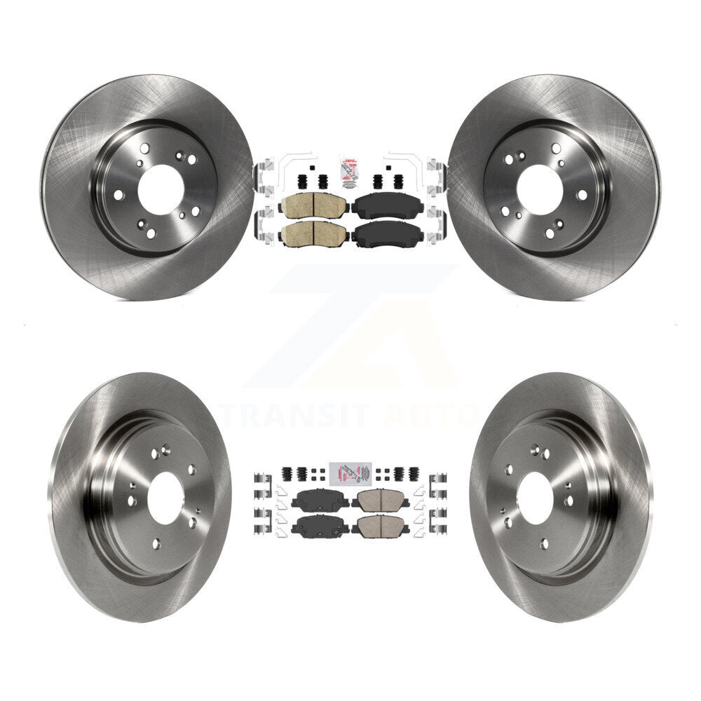 Front Rear Ceramic Pads And Disc Brake Rotors Kit For Honda CR-V K8A-102317