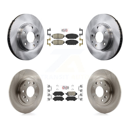 Front Rear Ceramic Pads And Disc Brake Rotors Kit For 2016-2018 Mazda CX-3 FWD K8A-102325