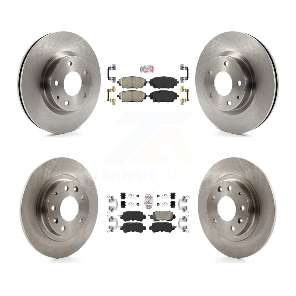 Front Rear Ceramic Pads And Disc Brake Rotors Kit For 2016-2018 Mazda CX-3 AWD K8A-102328