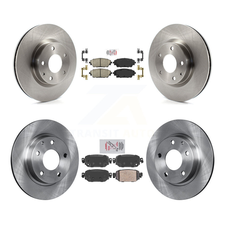 Front Rear Ceramic Pads And Disc Brake Rotors Kit For 2019-2022 Mazda CX-3 AWD K8A-102331