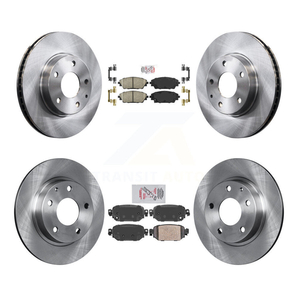Front Rear Ceramic Pads And Disc Brake Rotors Kit For 2019-2022 Mazda CX-3 FWD K8A-102333