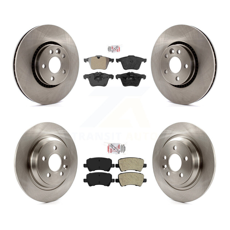 Front Rear Semi-Metallic Pad And Disc Brake Rotor Kit For Volvo S60 V60 Cross Country V70 K8A-102335
