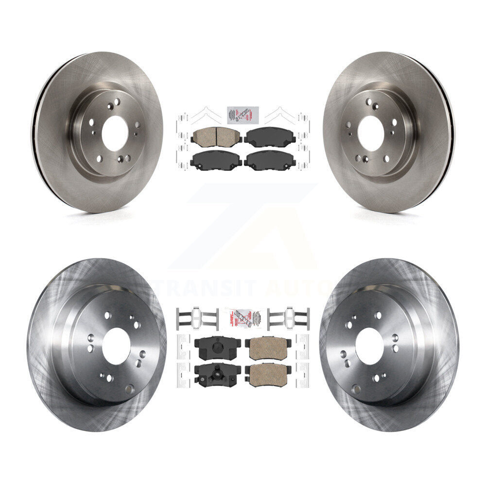Front Rear Ceramic Pads And Disc Brake Rotors Kit For 2012-2016 Honda CR-V FWD K8A-102342
