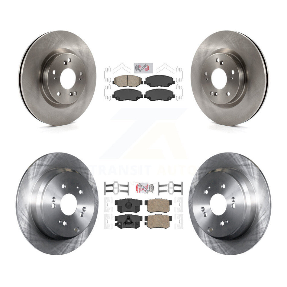 Front Rear Ceramic Pads And Disc Brake Rotors Kit For 2012-2016 Honda CR-V FWD K8A-102342