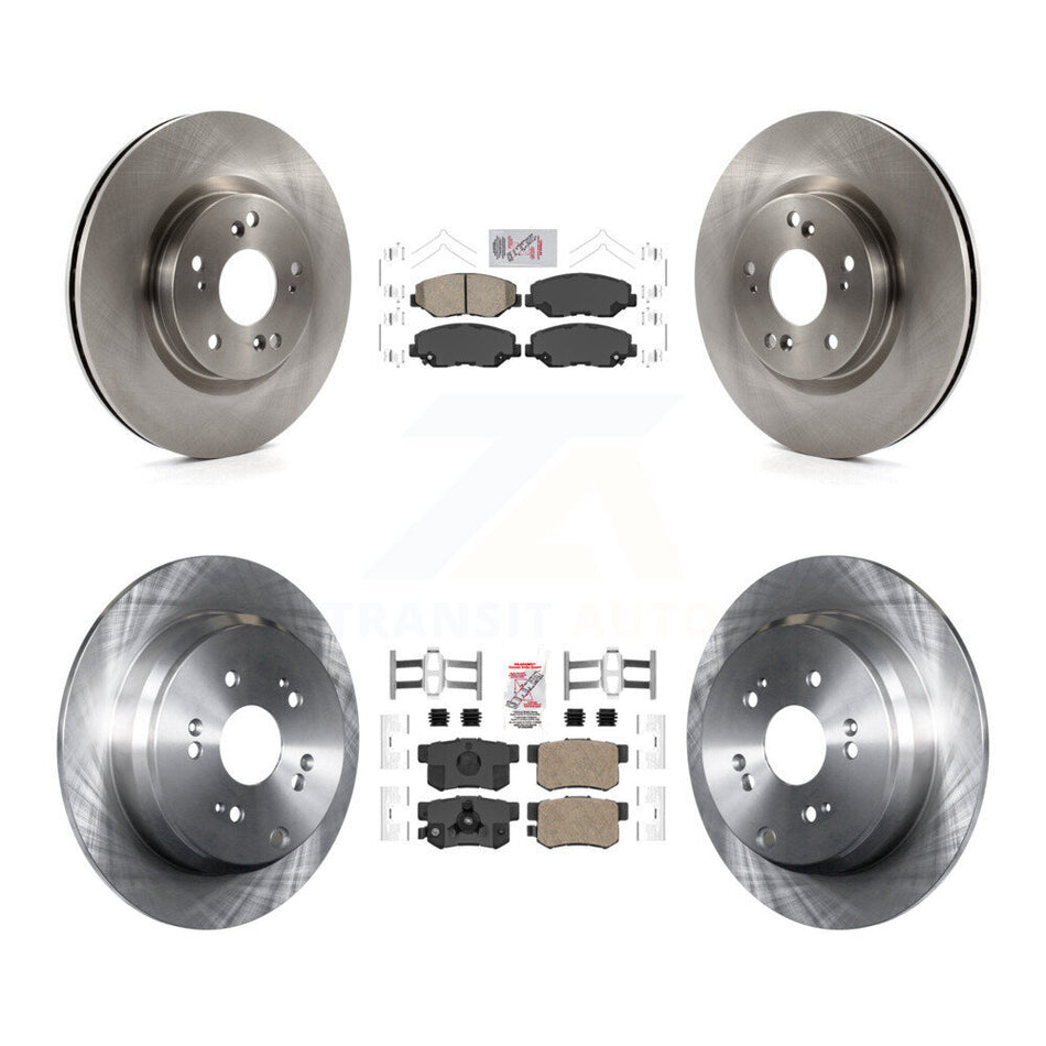 Front Rear Ceramic Pads And Disc Brake Rotors Kit For 2012-2016 Honda CR-V FWD K8A-102343