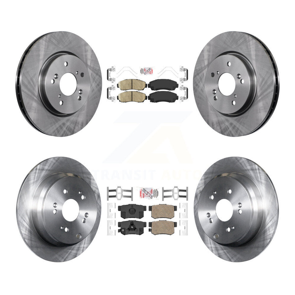 Front Rear Ceramic Pads And Disc Brake Rotors Kit For Honda CR-V Acura RDX K8A-102346