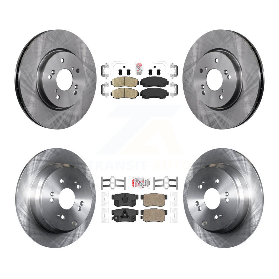 Front Rear Ceramic Pads And Disc Brake Rotors Kit For Honda CR-V Acura RDX K8A-102348