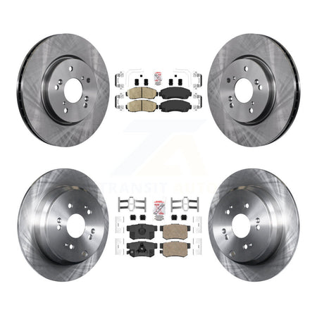 Front Rear Ceramic Pads And Disc Brake Rotors Kit For Honda CR-V Acura RDX K8A-102349