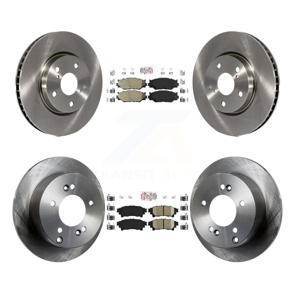 Front Semi-Metallic Rear Ceramic Pad Brake Rotor Kit For Lexus IS250 With F Sport Package K8A-102350