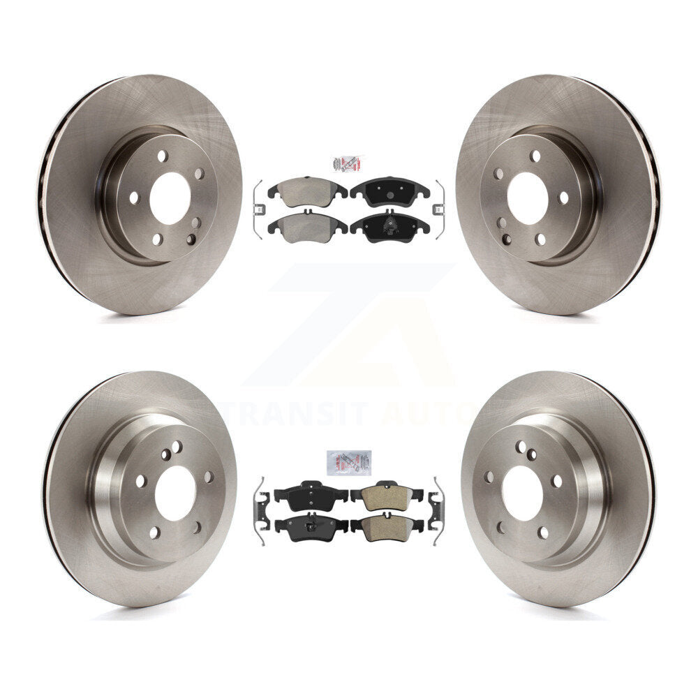 Front Rear Semi-Metallic Pads And Disc Brake Rotors Kit For Mercedes-Benz E350 E400 K8A-102356