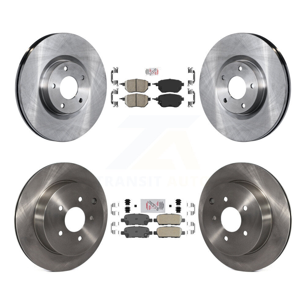 Front Rear Ceramic Pads And Disc Brake Rotors Kit For Nissan Murano INFINITI FX35 FX45 K8A-102364