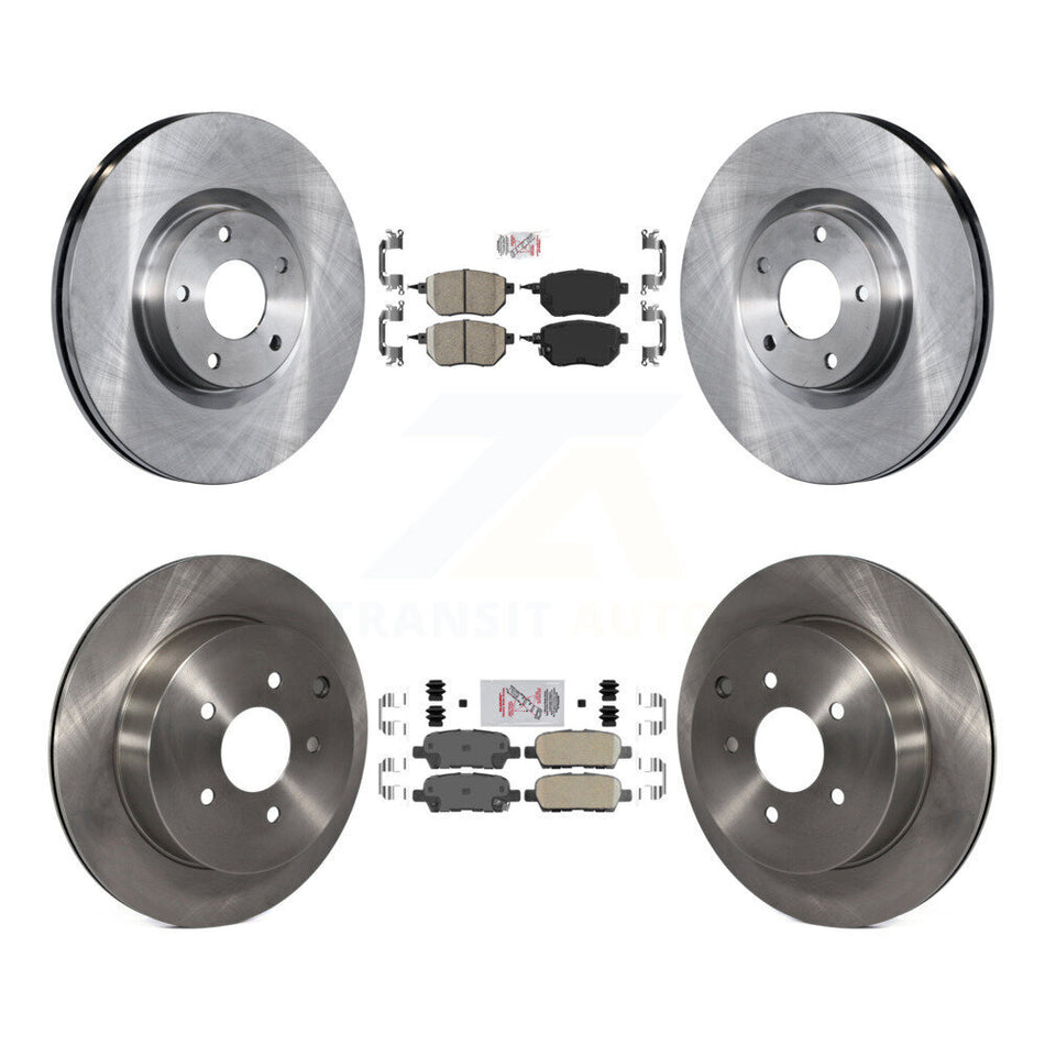 Front Rear Ceramic Pads And Disc Brake Rotors Kit For Nissan Murano INFINITI FX35 FX45 K8A-102364