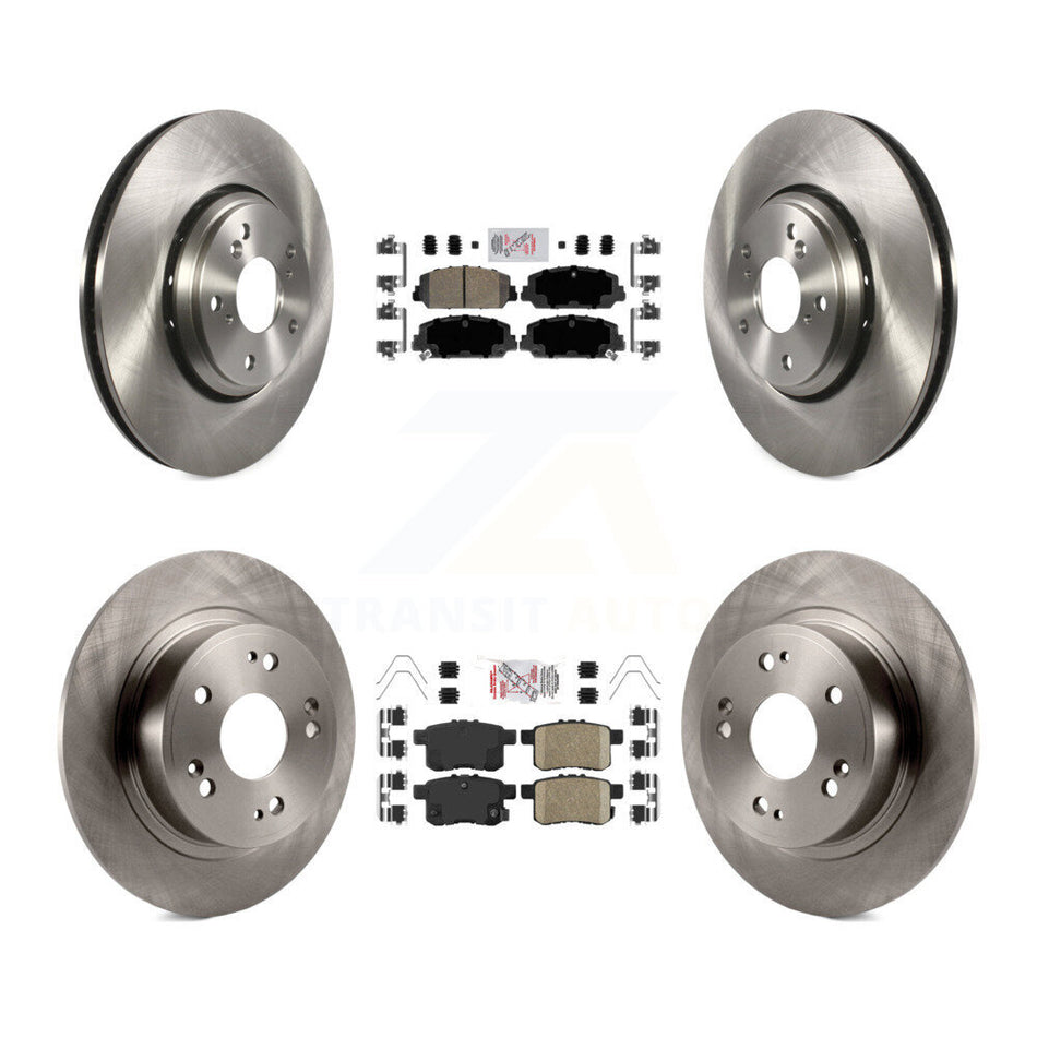 Front Rear Ceramic Pads And Disc Brake Rotors Kit For Honda Accord K8A-102371