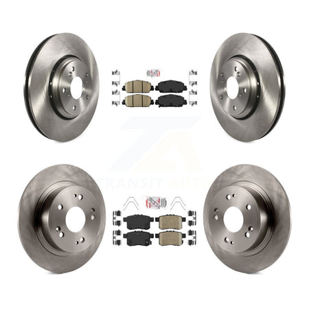 Front Rear Ceramic Pad Brake Rotor Kit For Honda Accord Hybrid EX-L Touring K8A-102376