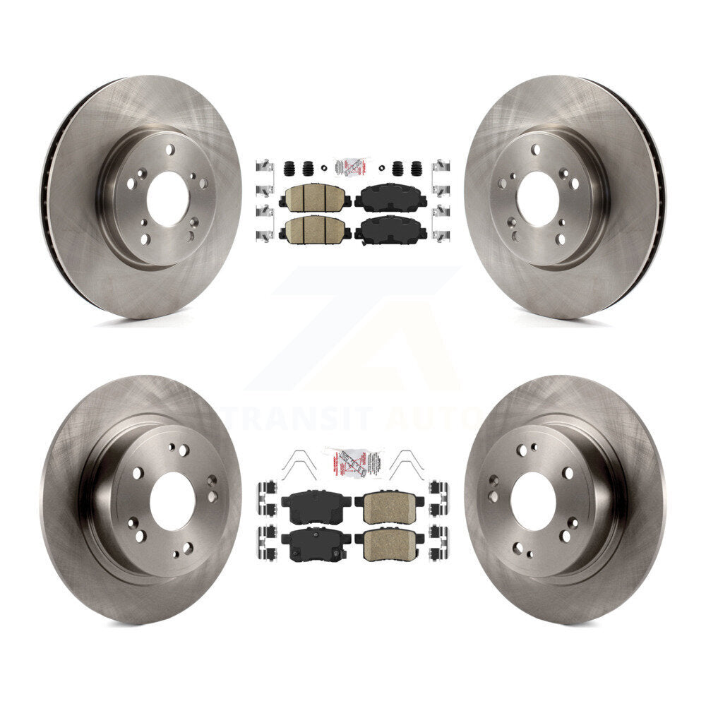 Front Rear Ceramic Pads And Disc Brake Rotors Kit For Honda Accord K8A-102378