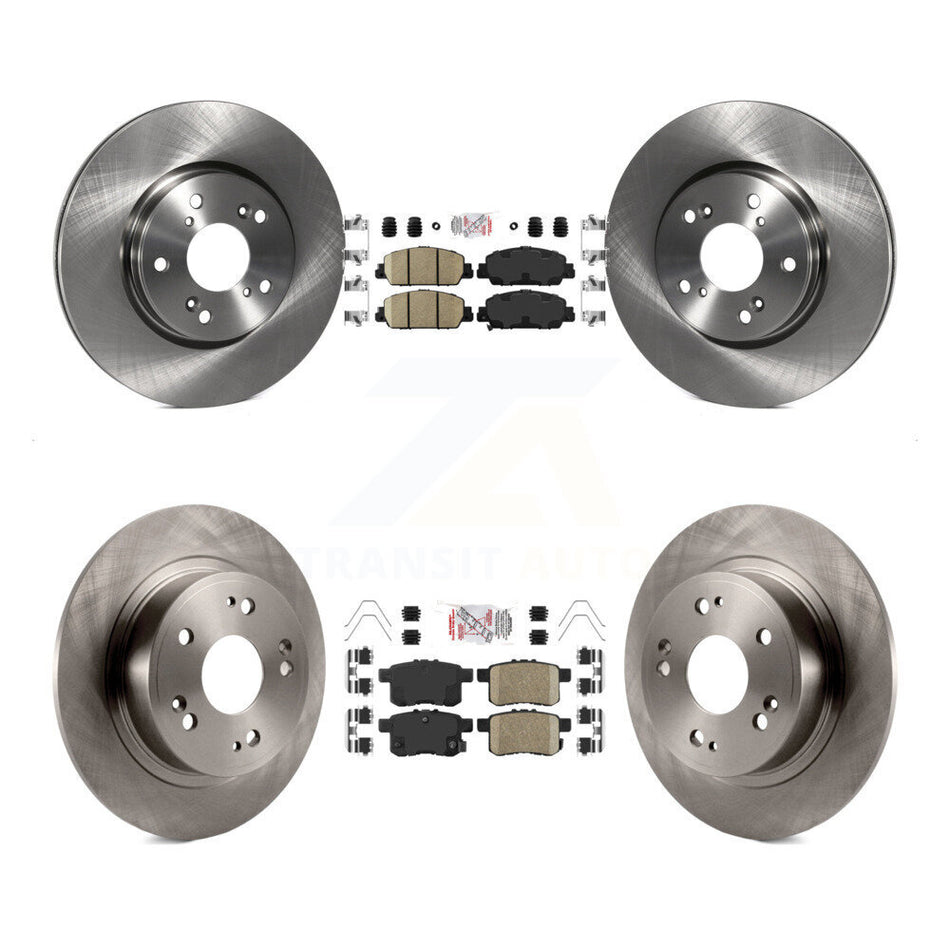 Front Rear Ceramic Pads And Disc Brake Rotors Kit For Honda Accord K8A-102385