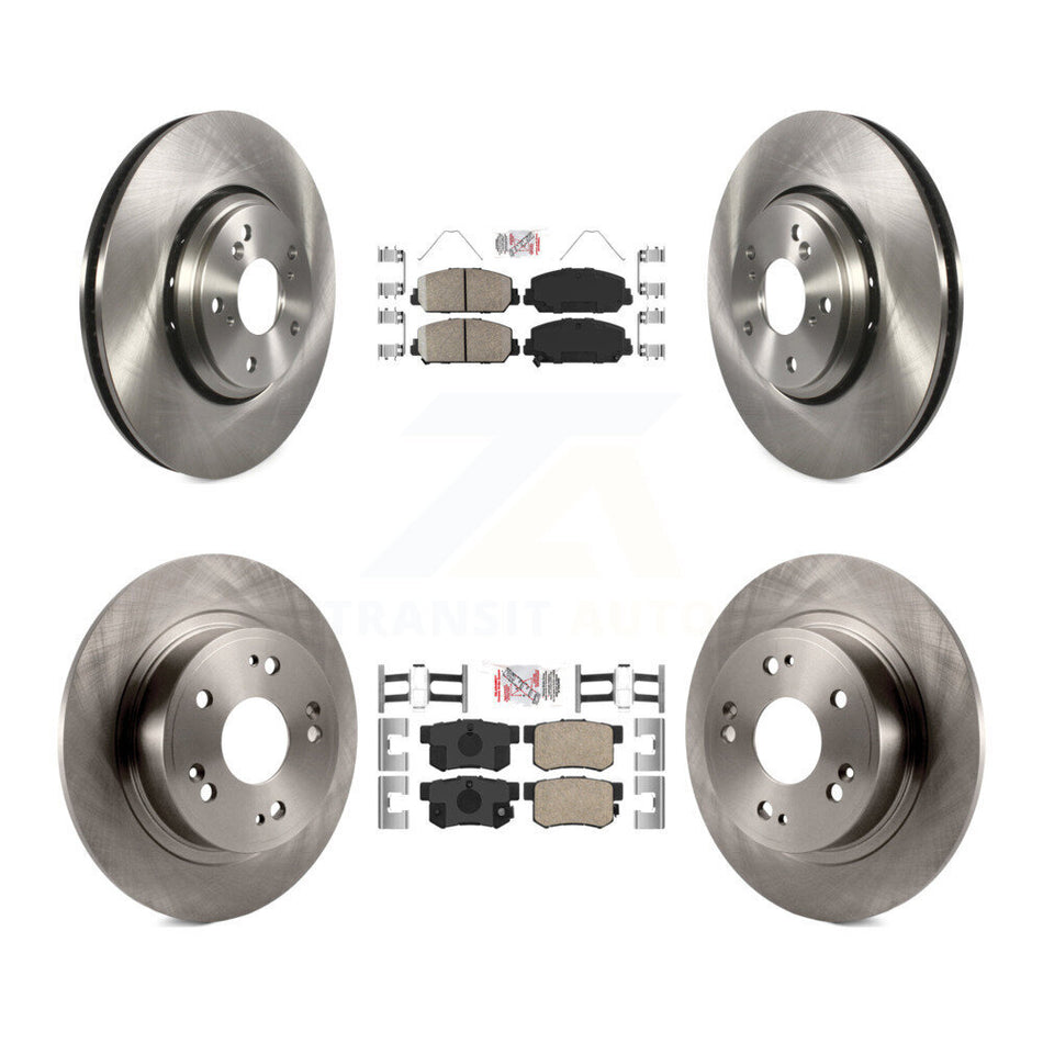 Front Rear Ceramic Pads And Disc Brake Rotors Kit For 2017-2022 Acura ILX K8A-102389
