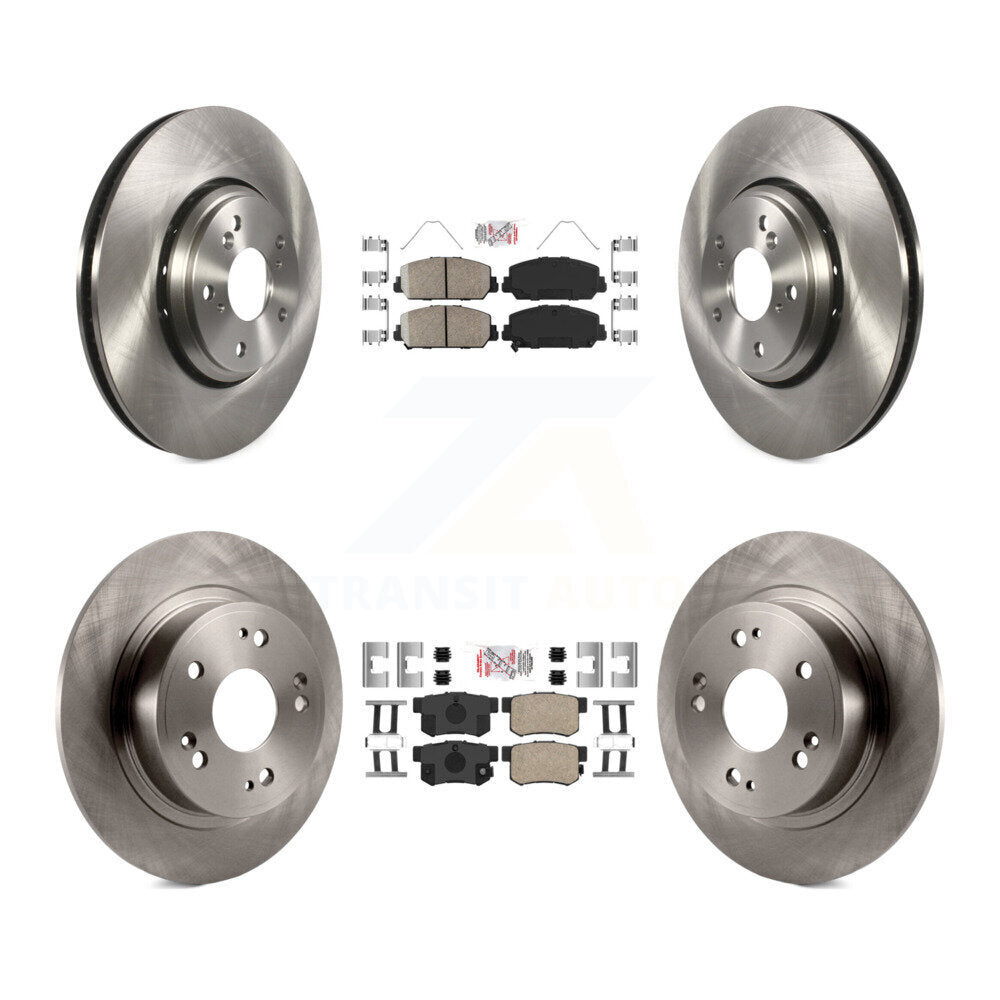 Front Rear Ceramic Pads And Disc Brake Rotors Kit For 2017-2022 Acura ILX K8A-102398