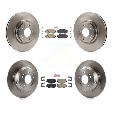 Front Rear Ceramic Pads And Disc Brake Rotors Kit For Hyundai Genesis 3.8L K8A-102404