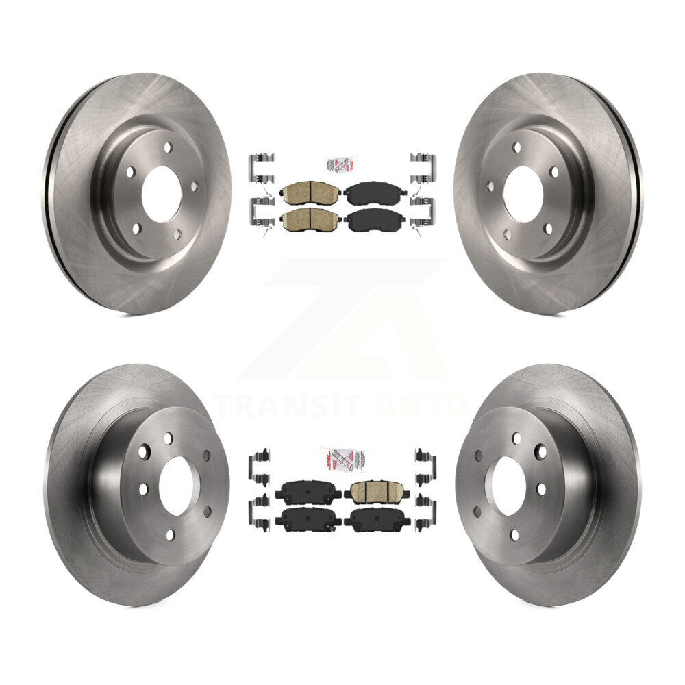 Front Rear Ceramic Pads And Disc Brake Rotors Kit For Nissan Juke K8A-102414