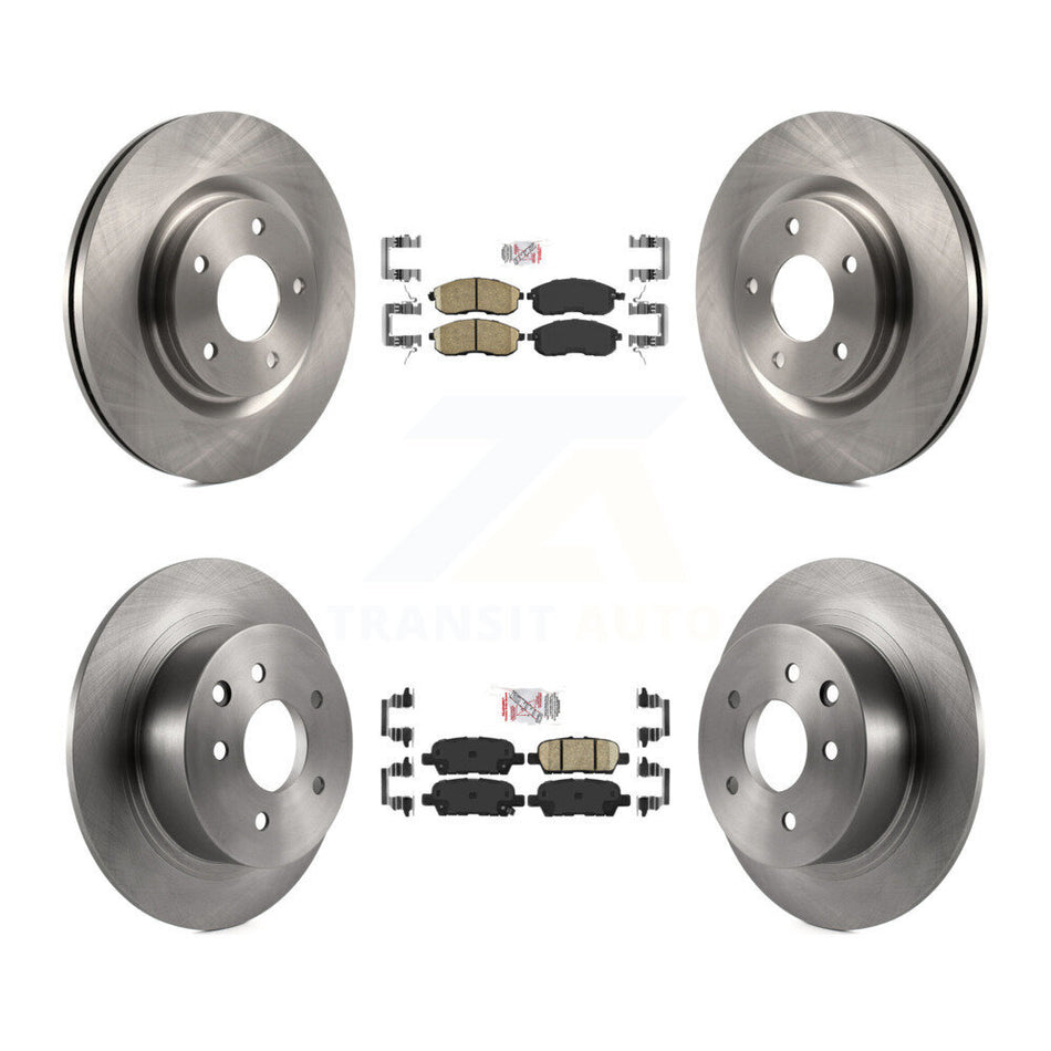 Front Rear Ceramic Pads And Disc Brake Rotors Kit For Nissan Juke K8A-102414
