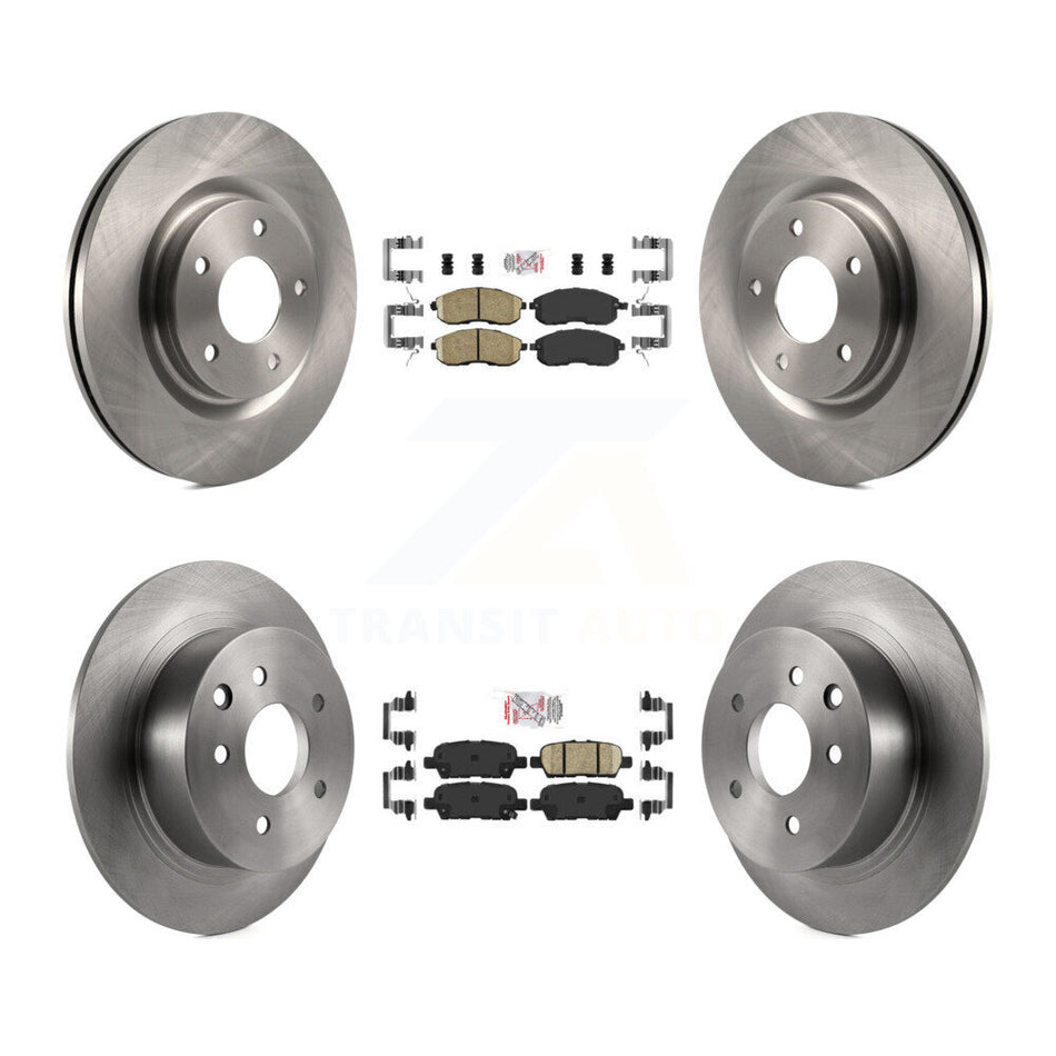 Front Rear Ceramic Pads And Disc Brake Rotors Kit For Nissan Juke K8A-102416