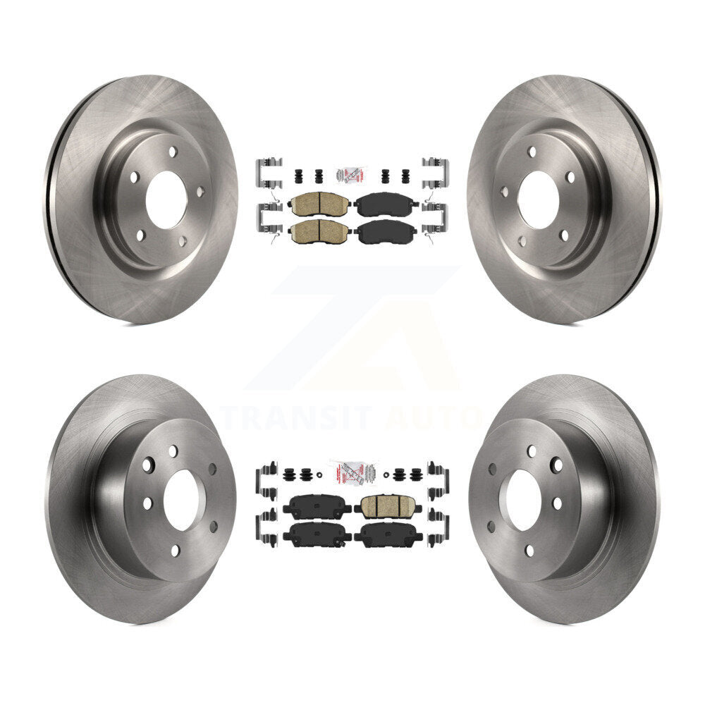 Front Rear Ceramic Pads And Disc Brake Rotors Kit For Nissan Juke K8A-102417