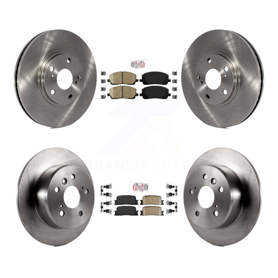 Front Rear Ceramic Pads And Disc Brake Rotors Kit For 2001-2003 Toyota Highlander FWD K8A-102423