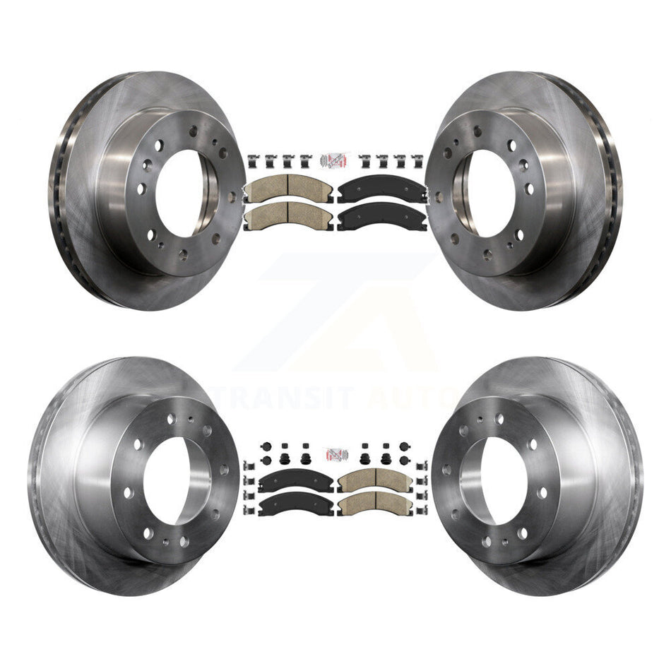 Front Rear Ceramic Pad & Brake Rotors Kit For GMC Chevrolet Sierra 2500 HD Silverado 3500 K8A-102429