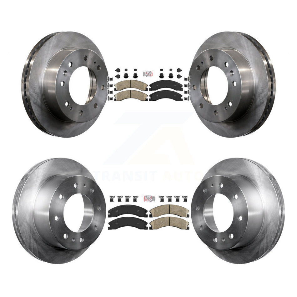 Front Rear Ceramic Pad & Brake Rotors Kit For GMC Chevrolet Sierra 2500 HD Silverado 3500 K8A-102433