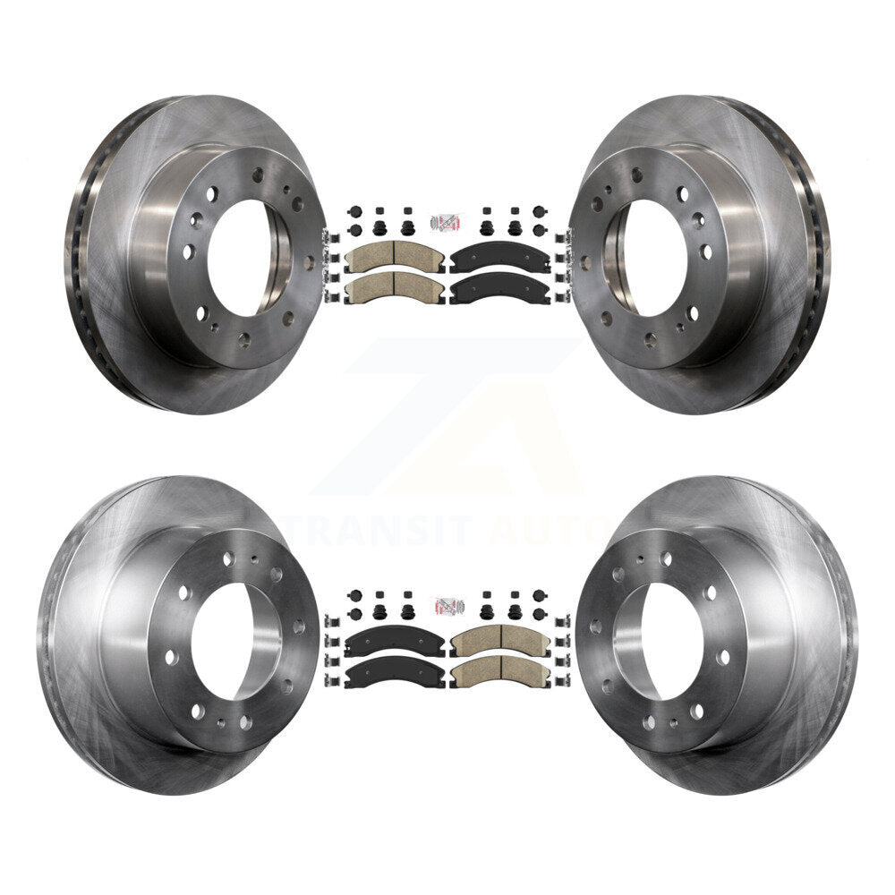 Front Rear Ceramic Pad & Brake Rotors Kit For GMC Chevrolet Sierra 2500 HD Silverado 3500 K8A-102435