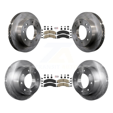 Front Rear Ceramic Pad & Brake Rotors Kit For GMC Chevrolet Sierra 2500 HD Silverado 3500 K8A-102435