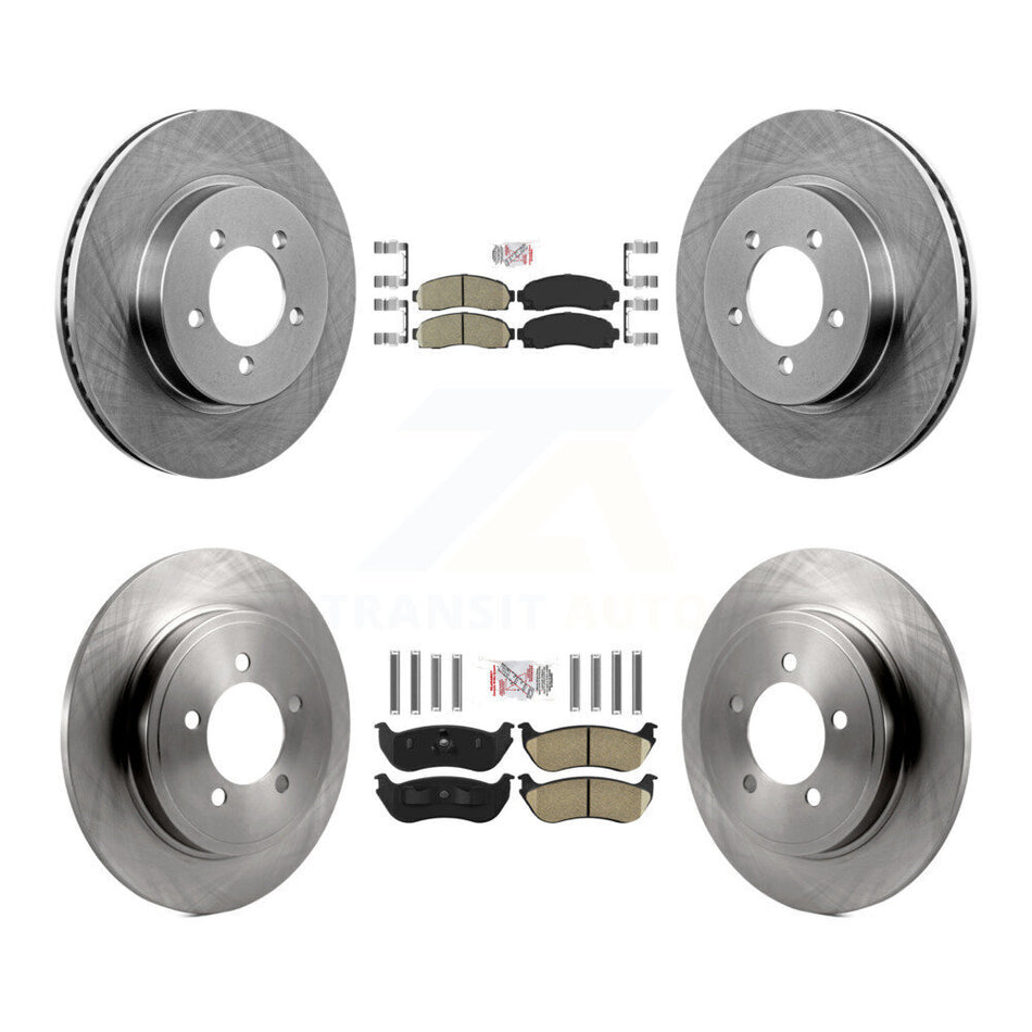 Front Rear Ceramic Pads And Disc Brake Rotors Kit For Ford Explorer Mercury Mountaineer K8A-102447