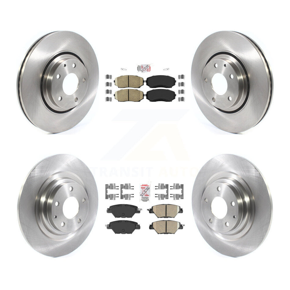 Front Rear Ceramic Pads And Disc Brake Rotors Kit For 2016-2023 Mazda CX-9 K8A-102449