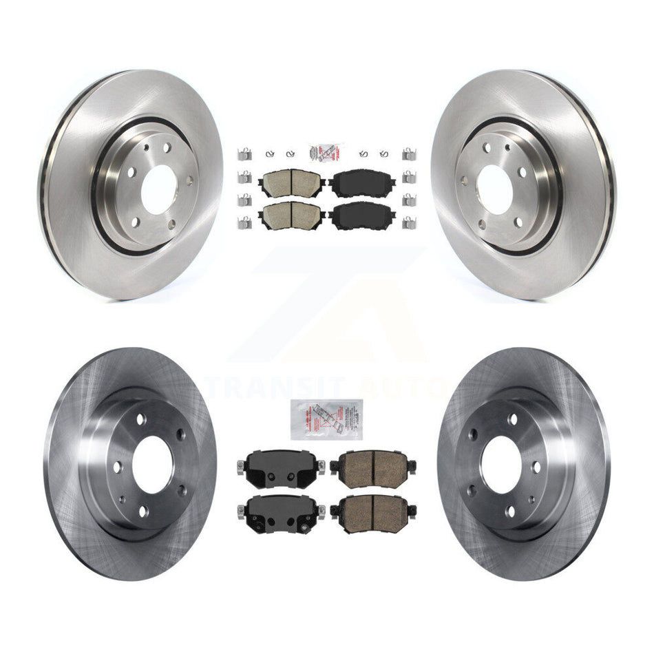 Front Rear Ceramic Pads And Disc Brake Rotors Kit For 2021 Mazda 6 Turbocharged K8A-102450