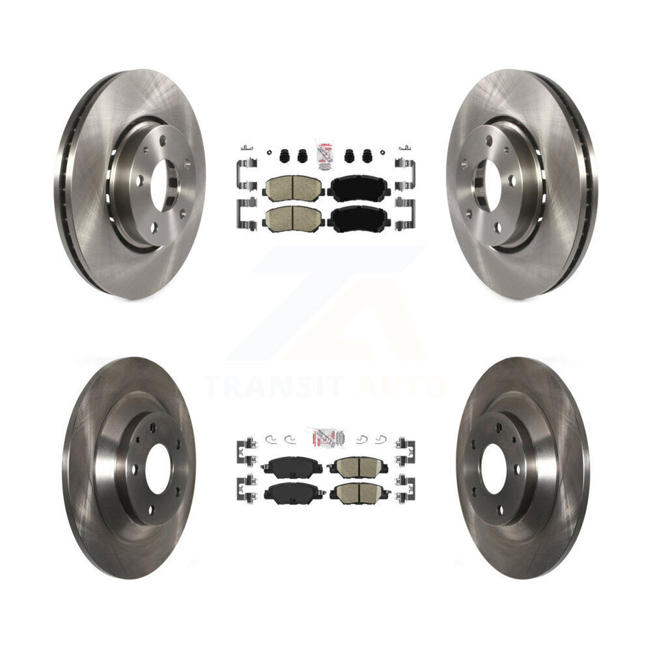 Front Rear Ceramic Pads And Disc Brake Rotors Kit For Mazda CX-5 K8A-102456
