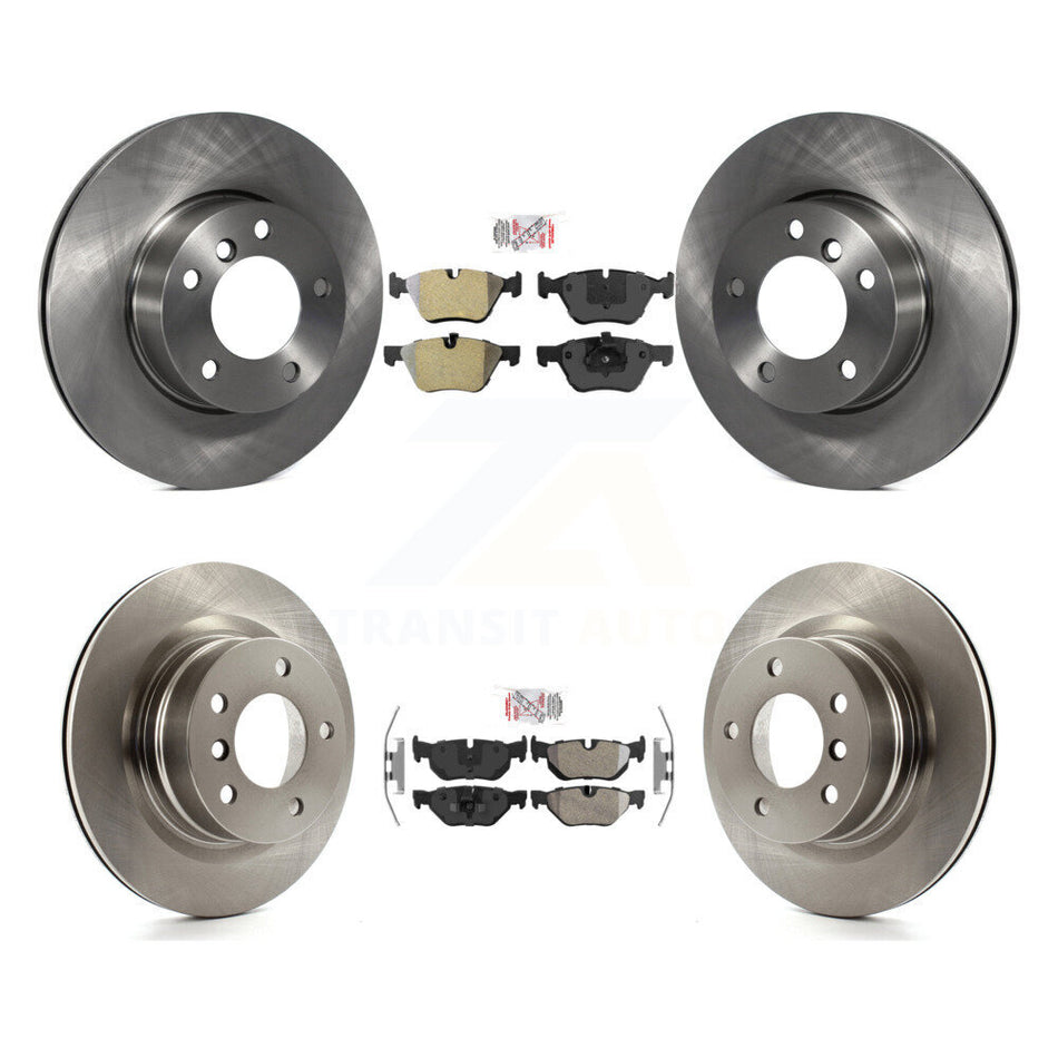 Front Rear Semi-Metallic Pads And Disc Brake Rotors Kit For 2008-2013 BMW 128i K8A-102458