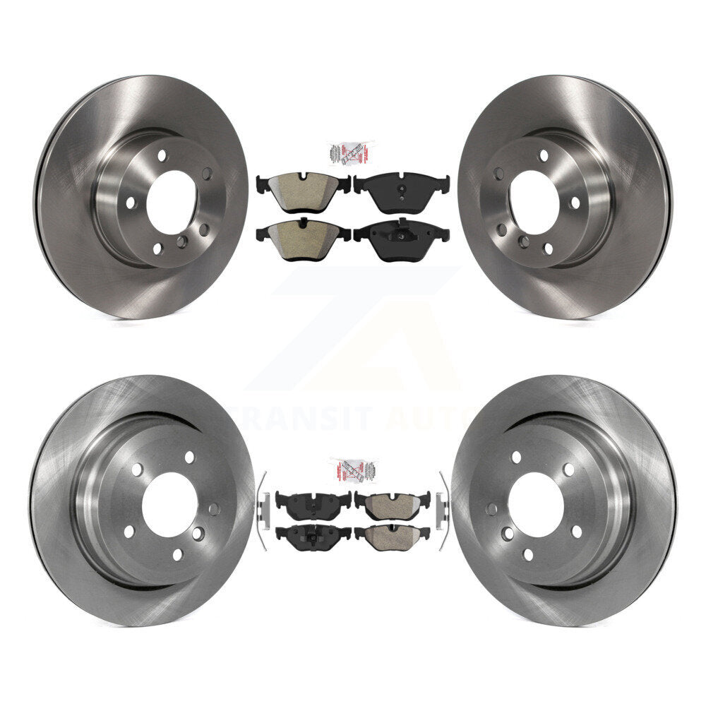 Front Rear Semi-Metallic Pads And Disc Brake Rotors Kit For BMW 328i xDrive X1 328xi K8A-102465