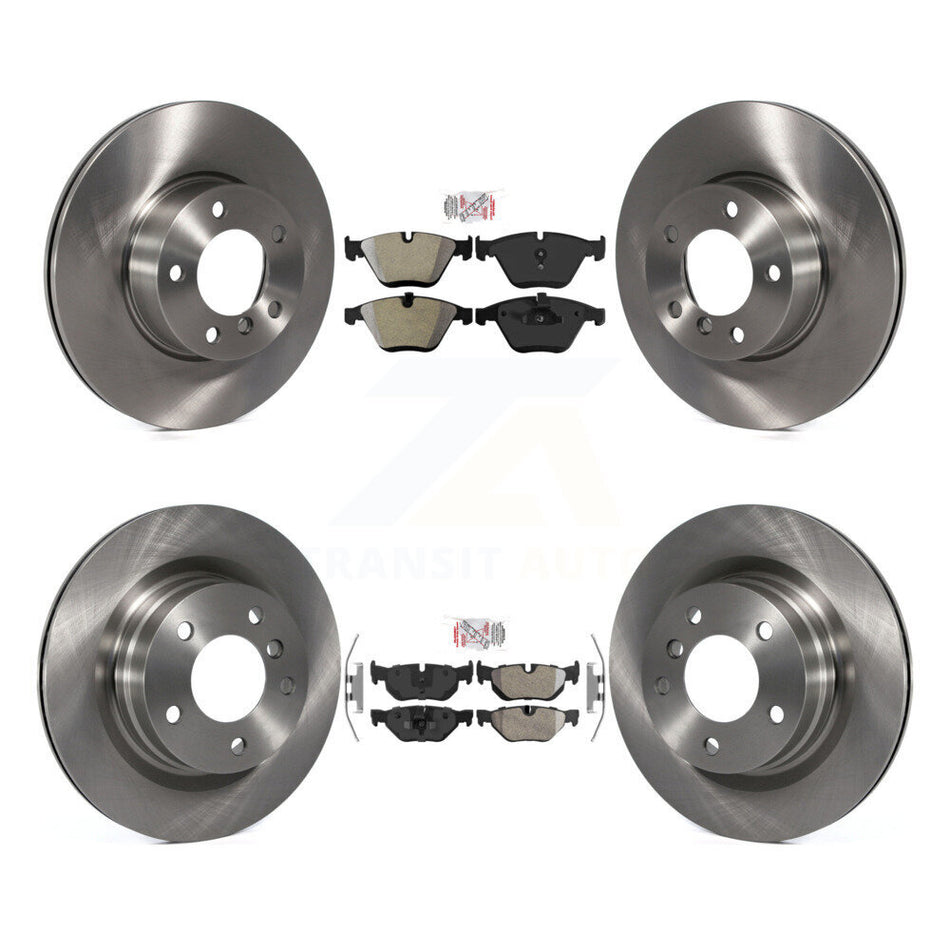 Front Rear Semi-Metallic Pads And Disc Brake Rotors Kit For BMW 328i K8A-102466