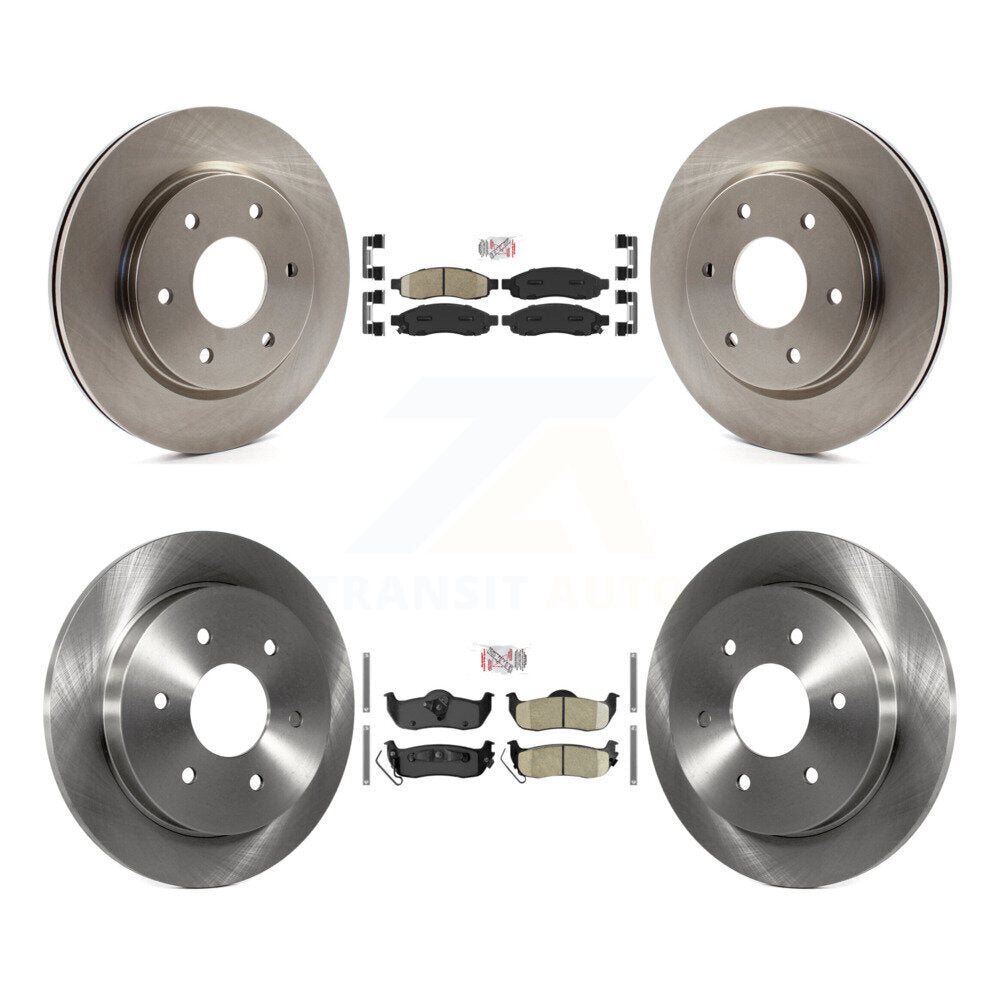 Front Rear Ceramic Pads And Disc Brake Rotors Kit For Nissan TITAN INFINITI QX56 Armada K8A-102471