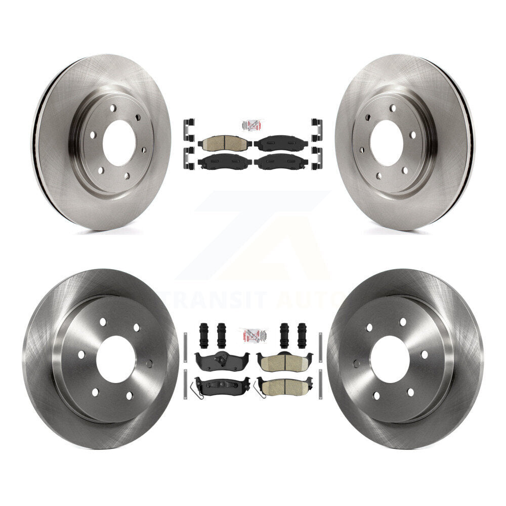 Front Rear Ceramic Pads And Disc Brake Rotors Kit For 2007 Nissan TITAN From 04 07 K8A-102474