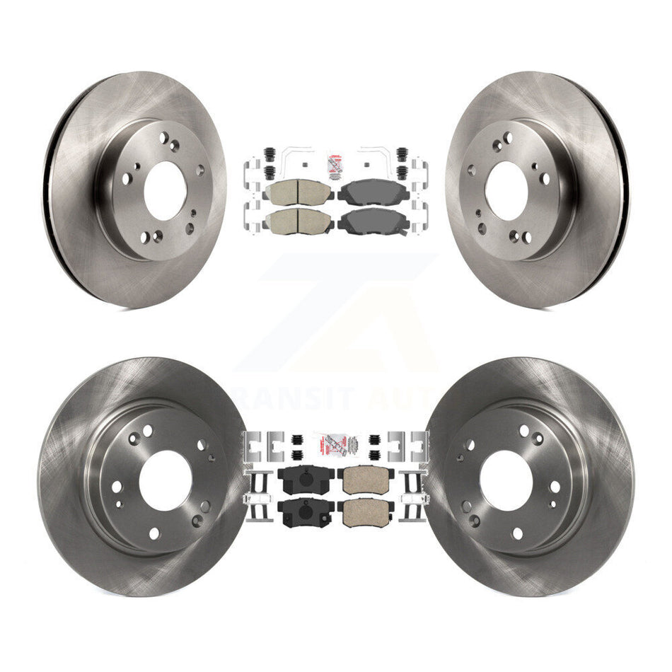Front Rear Ceramic Pads And Disc Brake Rotors Kit For Honda Civic K8A-102476