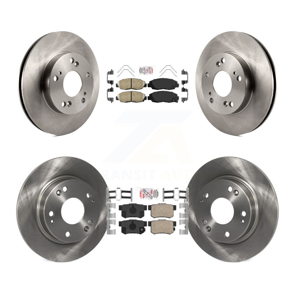 Front Rear Ceramic Pads And Disc Brake Rotors Kit For Honda Civic K8A-102477