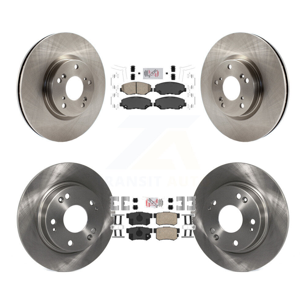 Front Rear Ceramic Pads And Disc Brake Rotors Kit For Honda Civic Acura ILX K8A-102482
